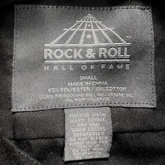 Rock & Roll Hall of Fame Mechanic Work Shirt Size S Americana Rebel Edgy Biker - Picture 8 of 10